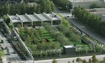 Aerial view of the Nasher Sculpture Center