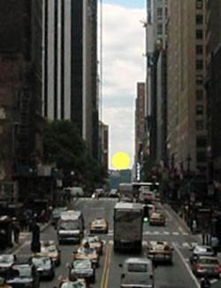 Description: Description: Description: Manhattanhenge: full sun on the grid