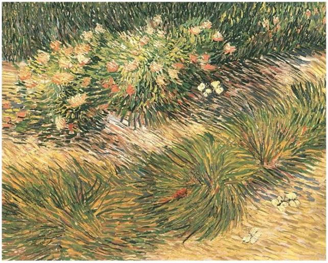 Description: Description: Description: Description: Description: Vincent van Gogh's Grass and Butterflies Painting