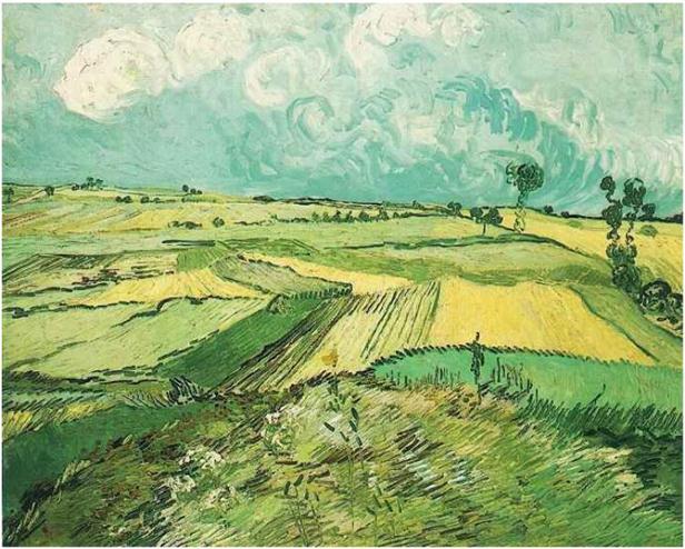 Description: Description: Description: Description: Description: Vincent van Gogh's Wheat Fields at Auvers Under Clouded Sky Painting