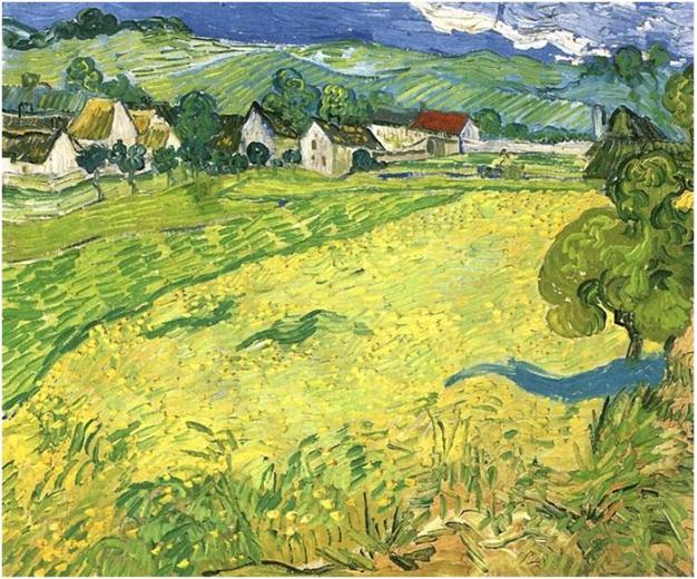 Description: Description: Description: Description: Description: Vincent van Gogh's View of Vessenots Near Auvers Painting