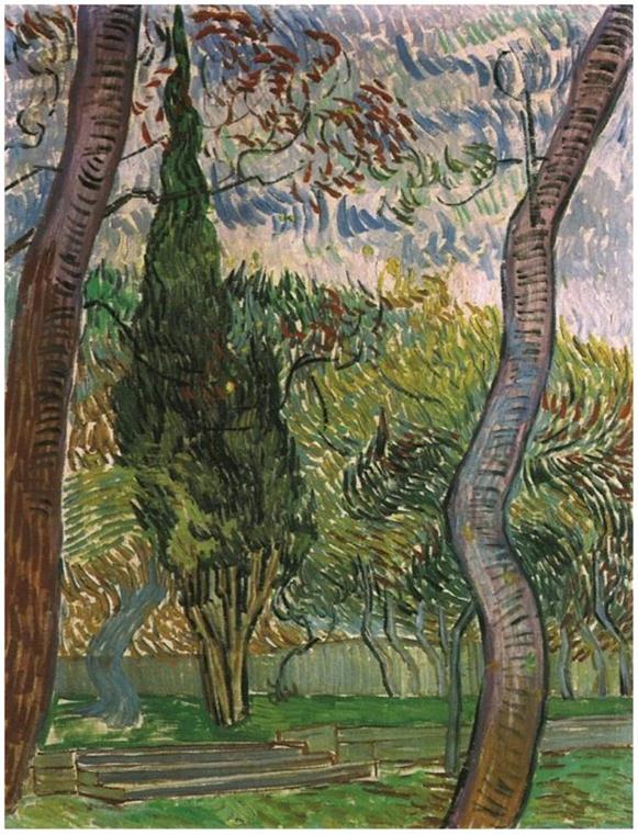 Description: Description: Description: Description: Description: Vincent van Gogh's Garden of Saint-Paul Hospital, The Painting